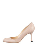 Fokapump Patent Almond-Toe Pump, Nude