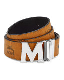 Visetos Reversible M-Buckle Monogram Belt