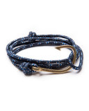 Men's Hook Rope Bracelet, Navy