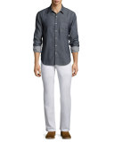 Warbucks Slim-Straight Jeans, White