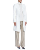 Rivington High-Waist Full-Leg Wool-Blend Pants