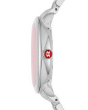 Serein 16 Stainless Steel Watch Head with Diamonds, Silver/Pink