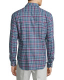 Plaid Long-Sleeve Sport Shirt, Multi