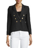 College Blazer w/Striped Detachable Cuffs