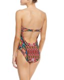 Mosaic Bandeau One-Piece Swimsuit