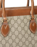 GG Supreme Tote Bag, Brown