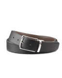 Pebbled Leather Reversible Belt