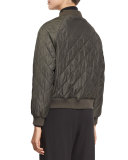 Quilted Bomber Jacket
