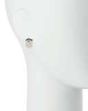 14K Short Fringe Lash Stud Earring with Diamonds