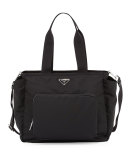 Vela Nylon Baby Bag, Black (Nero)