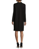 Long-Sleeve A-line Dress, Petite