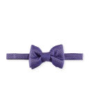 Basket-Weave Silk Bow Tie