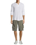 Surplus Drawstring Cargo Shorts, Taupe