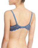 Caresse 3D Plunge Bra, French Blue