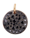 Sabbia 18k Rose Gold & Black Diamond Pendant