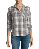 The Slim Boy Shirt, Gray Oak Plaid