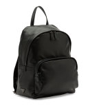 Soft Leather Backpack, Black (Nero)
