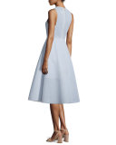 Newbury Sleeveless Midi Dress, Blue Mist