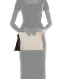 Monili-Tassel Wristlet Pouch Bag