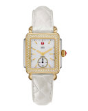 16mm Quilted Strap, White