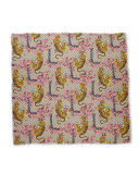 Voile Bengal GG Square Scarf, Rope/Pink