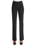 High-Waist Flare-Leg Jeans, Denim