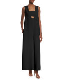 Talene Sleeveless Woven Jumpsuit, Black
