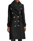 Monthorpelt Double-Breasted Wool-Blend Trench Coat 