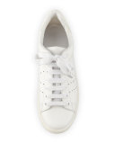 Varin Leather Low-Top Sneaker, Plaster