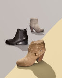 Classic Newbury Suede Bootie, Warm Gray