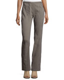 Mid-Rise Flare-Leg Pants, Doe