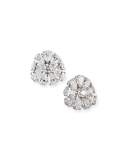 Pear-Shaped Diamond Cluster Earrings