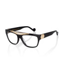 Beyond Glistening Fashion Glasses, Black/Golden