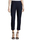 Washable Stretch-Crepe Ankle Pants