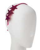 Embellished Star Rhinestone Headband, Fuchsia