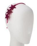Embellished Star Rhinestone Headband, Fuchsia