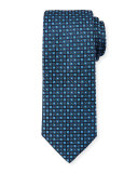 Geometric Patterned Tie, Blue