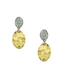 Siviglia 18K Gold & Pavé Diamond Double-Drop Earrings
