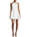 Hudson Sleeveless Fit-&-Flare Dress, White