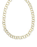 18K Glamazon Round Link Necklace, 17"