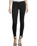 Le Skinny de Jeanne Raw Stagger-Hem Jeans, Film Noir