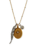 Golden Two-Tone Talisman Necklace