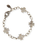 Diamond Pavé Maltese Cross Bracelet 