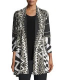 3/4-Sleeve Animal Instinct Cardigan 