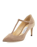 Daria Suede T-Strap 65mm Pump