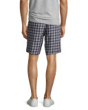 Beach II Plaid Shorts, Black/White