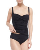 Ruched Sweetheart Tankini Swim Top