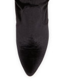 Alllegs Velvet Over-the-Knee Boot, Nero