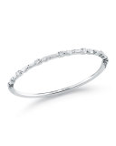 Mixed Cut Diamond Bangle Bracelet