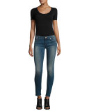 Stella Low-Rise Skinny Jeans, Night